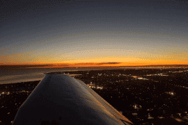 Twilight Flight of Melbourne CBD