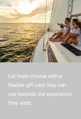 Gift cards offer all round flexibility with denominations available from $25 to $1000